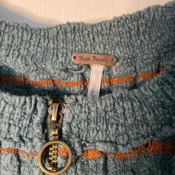 Free PeopleRibbed Striped Henley Sweater - Picture 2 of 7